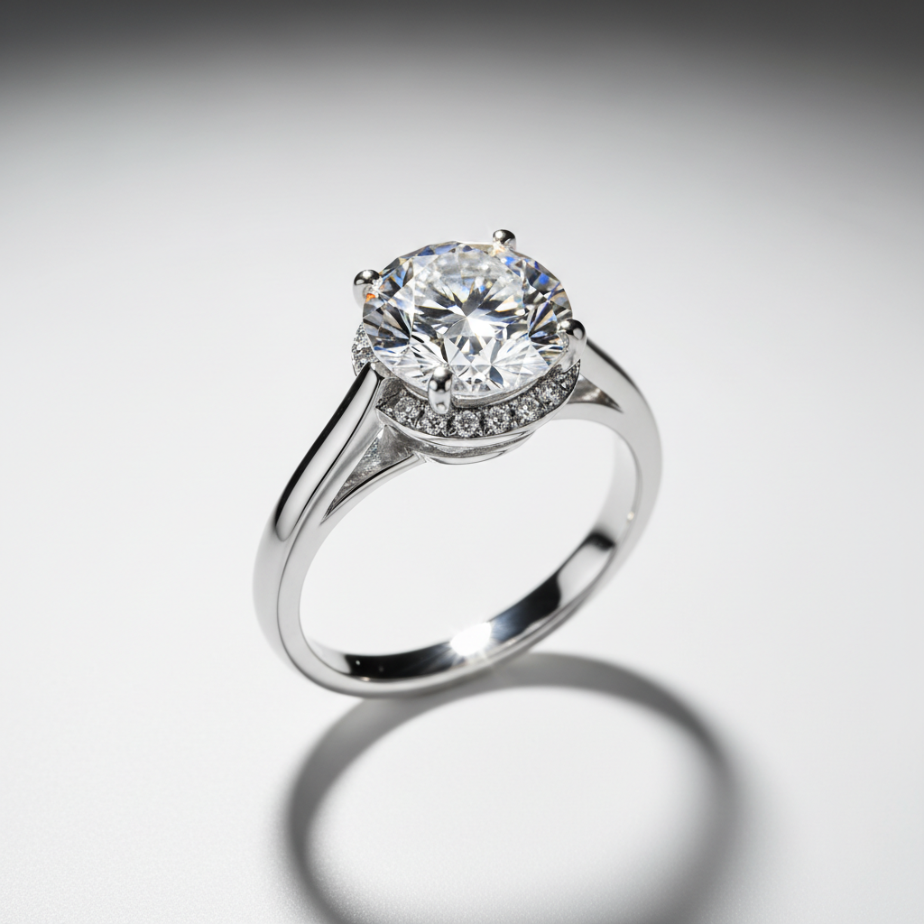 The Cascade — 2.70ct Round Cathedral